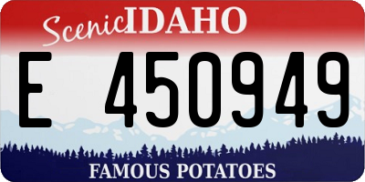 ID license plate E450949