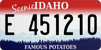 ID license plate E451210