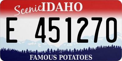 ID license plate E451270