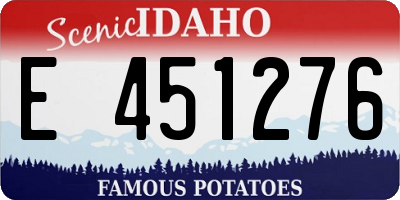ID license plate E451276