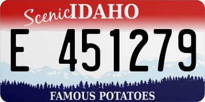 ID license plate E451279