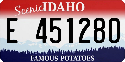 ID license plate E451280