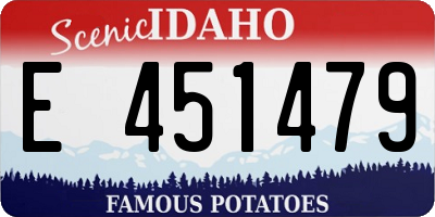 ID license plate E451479