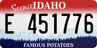 ID license plate E451776