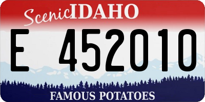ID license plate E452010