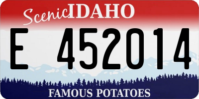 ID license plate E452014