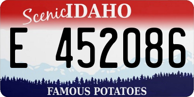 ID license plate E452086