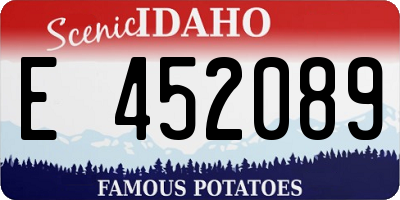 ID license plate E452089