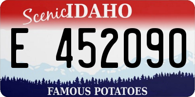 ID license plate E452090