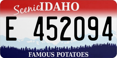 ID license plate E452094