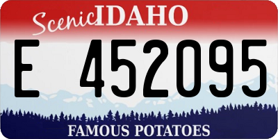 ID license plate E452095