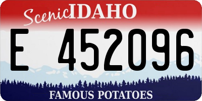 ID license plate E452096