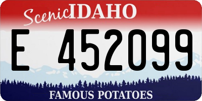 ID license plate E452099