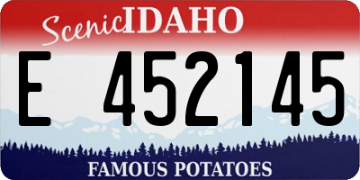 ID license plate E452145