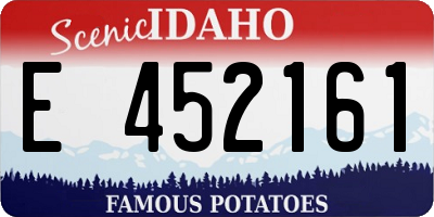 ID license plate E452161