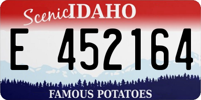 ID license plate E452164