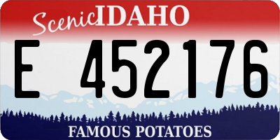ID license plate E452176