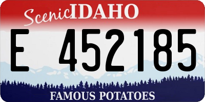 ID license plate E452185