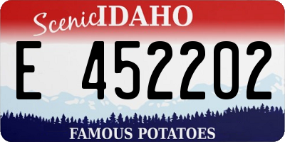 ID license plate E452202