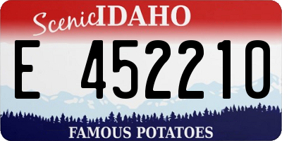 ID license plate E452210