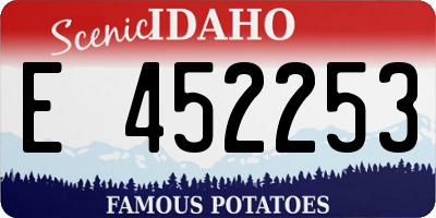 ID license plate E452253