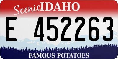 ID license plate E452263
