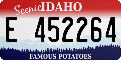 ID license plate E452264