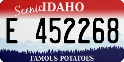 ID license plate E452268