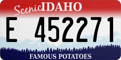 ID license plate E452271