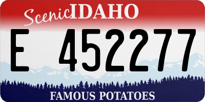 ID license plate E452277
