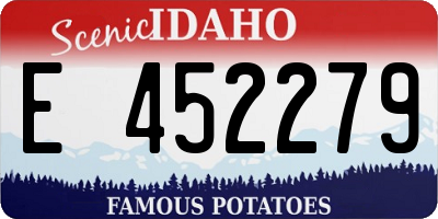 ID license plate E452279