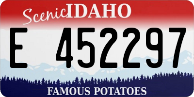 ID license plate E452297