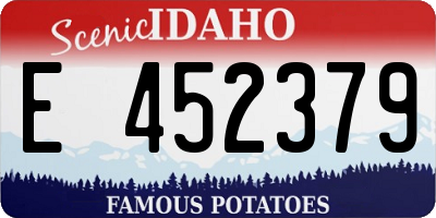 ID license plate E452379