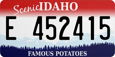 ID license plate E452415