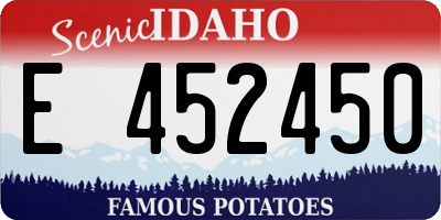 ID license plate E452450