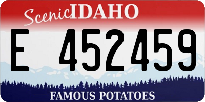 ID license plate E452459