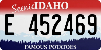 ID license plate E452469