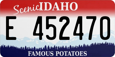 ID license plate E452470