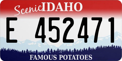 ID license plate E452471