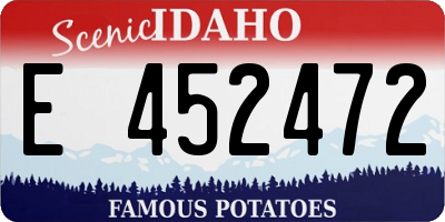 ID license plate E452472