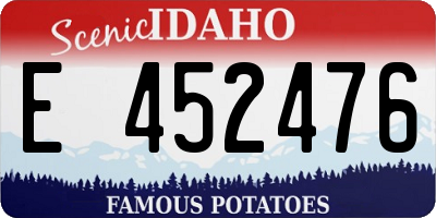 ID license plate E452476
