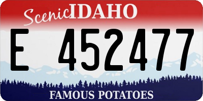 ID license plate E452477