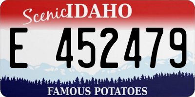 ID license plate E452479