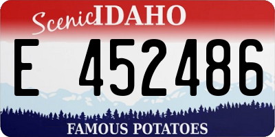 ID license plate E452486