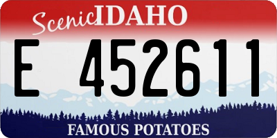 ID license plate E452611