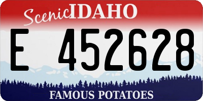 ID license plate E452628