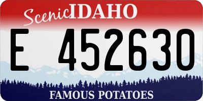ID license plate E452630