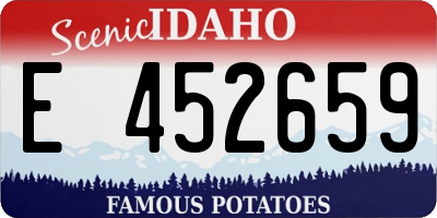 ID license plate E452659