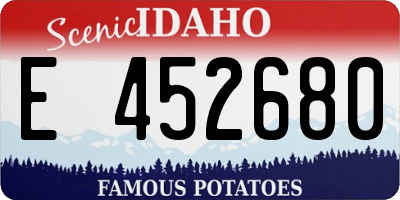 ID license plate E452680