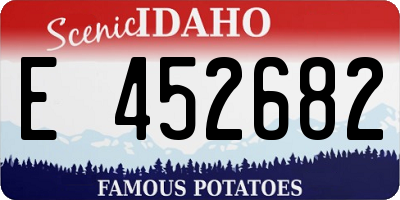 ID license plate E452682